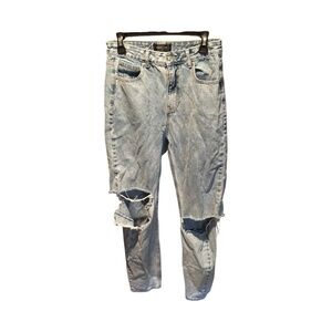 White Fox She's All That Straight Leg Ripped Jeans Medium
